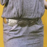 Sarobey Clothing Belt Metal Ovals