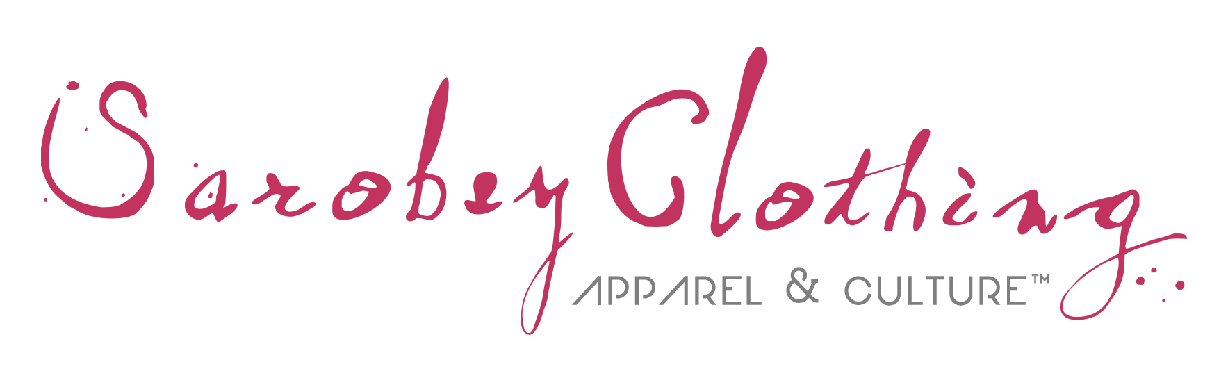 Sarobey Clothing Logo Pink Transparent 1744x544